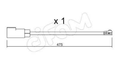 SENZOR DE AVERTIZARE UZURA PLACUTE DE FRANA