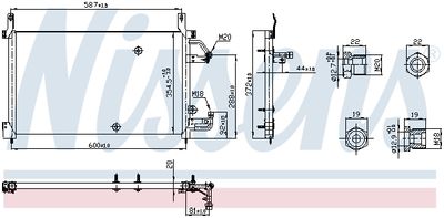 CONDENSATOR CLIMATIZARE NISSENS 94424 5