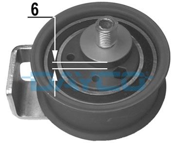 Tensioner Pulley, timing belt DAYCO ATB2143