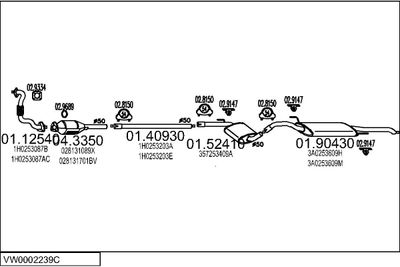 SISTEM DE ESAPAMENT MTS VW0002239C001715