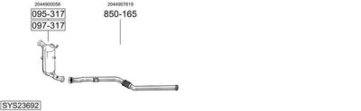 Układ wydechowy BOSAL SYS23692