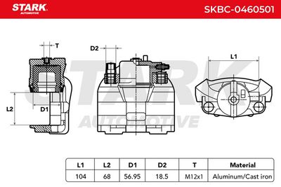 спирачен апарат STARK SKBC-0460501