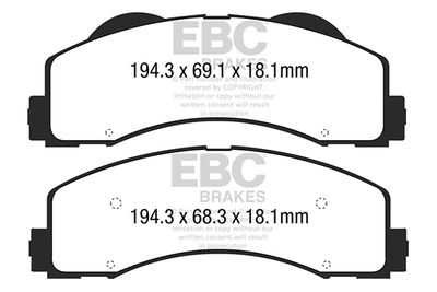 Bremseklodser EBC BRAKES DP43034R