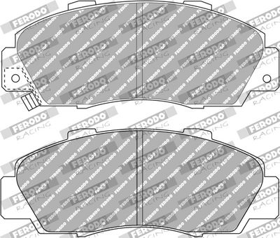 BREMSBELAGSATZ SCHEIBENBREMSE FERODO RACING FDS905 1