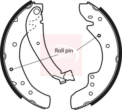 APEC Brake Shoe Set SHU528