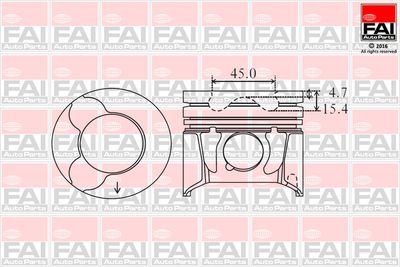 Поршень FAI AutoParts PK6-000 для FIAT ULYSSE