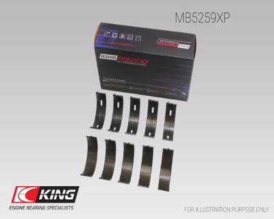 Комплект черупки на лагера на коляновия вал KING MB5259XP