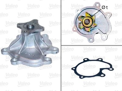 Водяной насос, охлаждение двигателя VALEO 506682 для NISSAN PRAIRIE