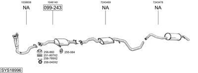 ABGASANLAGE BOSAL SYS18996