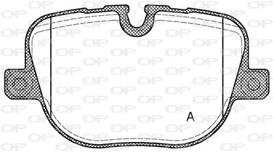 OPEN PARTS BPA1408.00 Тормозные колодки и сигнализаторы  для LAND ROVER RANGE ROVER III (L322) 4.4 D 4x4