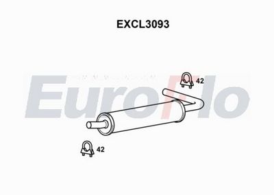 Zestaw tłumików, tłumik końcowy EUROFLO 1571B354