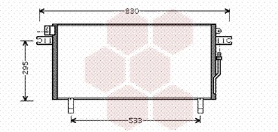 Конденсатор, кондиционер VAN WEZEL 13005268 для NISSAN PATHFINDER