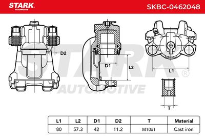 спирачен апарат STARK SKBC-0462048