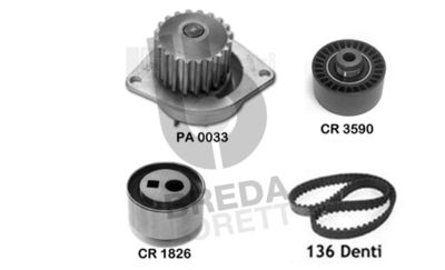 KPA0609A BREDA LORETT Водяной насос + комплект зубчатого ремня