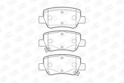 BREMSBELAGSATZ SCHEIBENBREMSE CHAMPION 572627CH 1