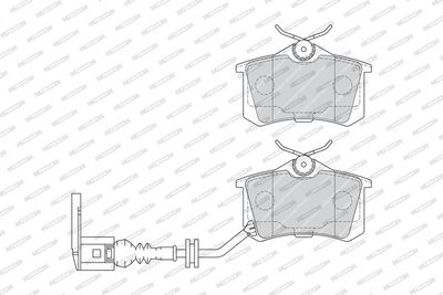 BREMSBELAGSATZ SCHEIBENBREMSE FERODO FDB1645 1