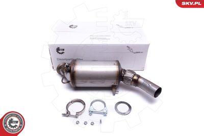 Filtr sadzy / filtr cząstek stałych, układ wydechowy ESEN SKV 18307810164