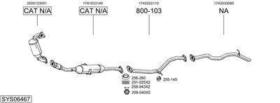 SISTEM DE ESAPAMENT BOSAL SYS06467