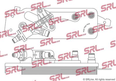 Oil cooler, engine oil
