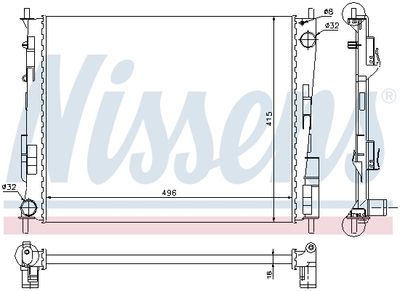 RADIATOR RACIRE MOTOR NISSENS 67286 4