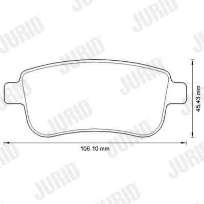 BREMSBELAGSATZ SCHEIBENBREMSE JURID 573286JC 1