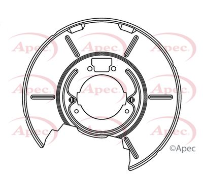 Splash Panel, brake disc APEC ASG1082
