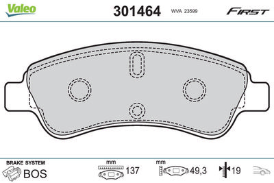 SET PLACUTE FRANA FRANA DISC VALEO 301464 1