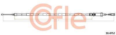 Тросик, cтояночный тормоз COFLE 92.10.4752 для FIAT DUCATO
