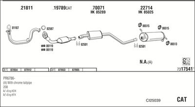 Układ wydechowy WALKER CI25039