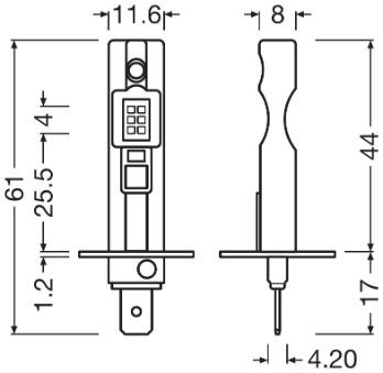BEC FAR FAZA LUNGA ams-OSRAM 64150DWESYHCB 2