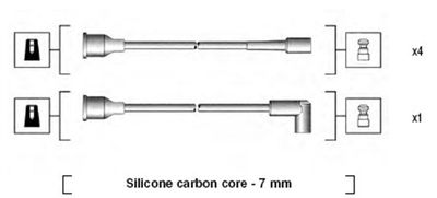 Комплект проводов зажигания MAGNETI MARELLI 941135080697 для CITROËN C15