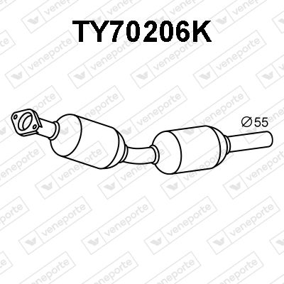 Катализатор VENEPORTE TY70206K для LEXUS CT