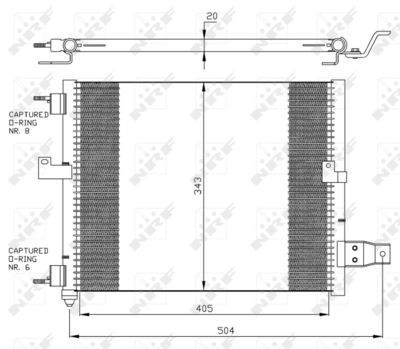 NRF 35360 Радиатор кондиционера  для HYUNDAI ATOS (Хендай Атос)