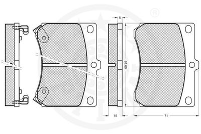 Brake Pad Set, disc brake 9669