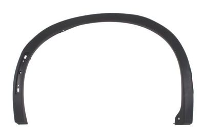 Garneerstroken voor spatbord Aan de voorkant Links (black-matt, (EN) with reflector hole) past: MITSUBISHI OUTLANDER IV 06.21-