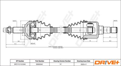 Hnací hřídel Dr!ve+ DP2110.10.0343