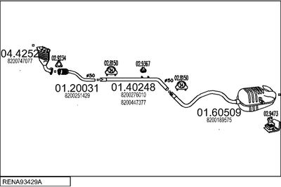 SISTEM DE ESAPAMENT MTS RENA93429A018783