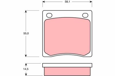 Brake Pad Set, disc brake GDB126