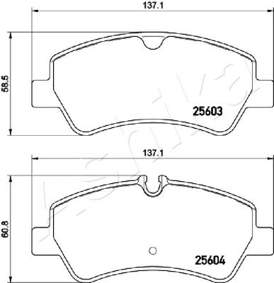 Brake Pad Set, disc brake 51-00-0307