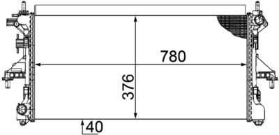 RADIATOR RACIRE MOTOR MAHLE CR1069000P 1