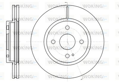 WOKING D61266.10 Тормозные диски  для MAZDA 2 (DE_, DH_) 1.3 MZR