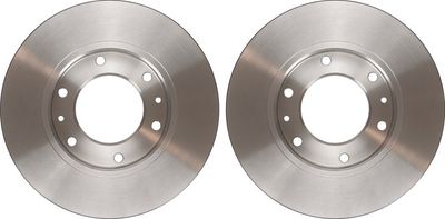 Brake disc Voor Links/Rechts past: HYUNDAI H-1 CARGO, H-1 TRAVEL 2.4/2.5D 02.08-