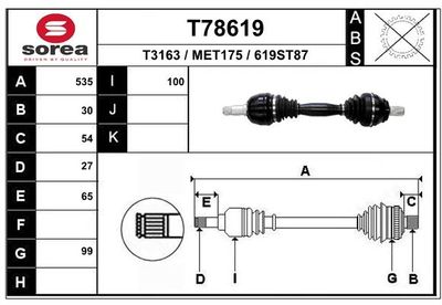 ANTRIEBSWELLE EAI T78619
