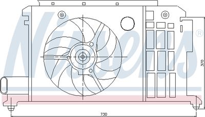 VENTILATOR RADIATOR NISSENS 85058