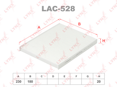 LYNXauto LAC-528 Фильтр салона  для KIA VENGA (Киа Венга)