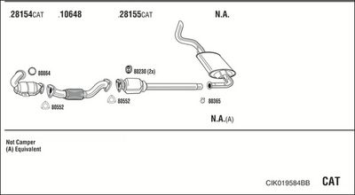 SISTEM DE ESAPAMENT WALKER CIK019584BB