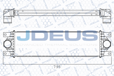 JDEUS M-823136A Интеркулер  для RENAULT TRUCKS MASCOTT (Рено тракс Маскотт)