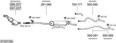 SISTEM DE ESAPAMENT BOSAL SYS07288