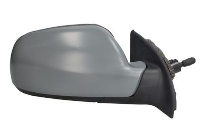 Zijspiegel Rechts (mechanisch, in reliëf, under-coated, met temperatuursensor) past: PEUGEOT 307 08.00-04.12