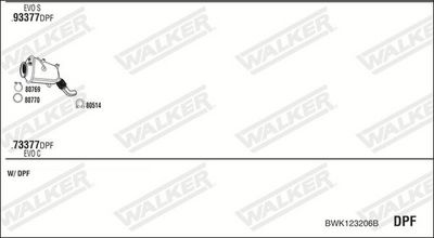 Изпускателна система WALKER BWK123206B